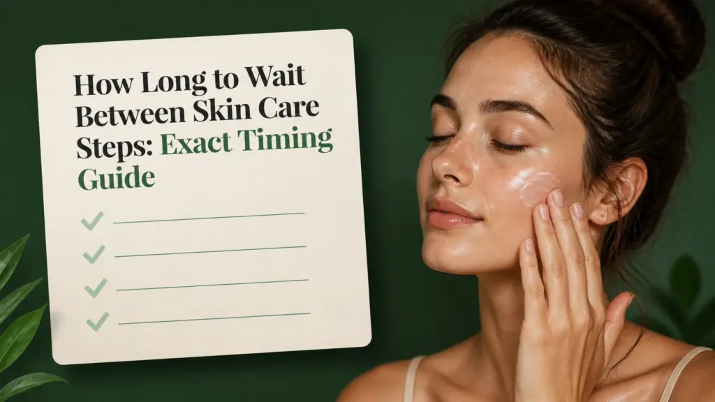 how long to wait between skin care steps