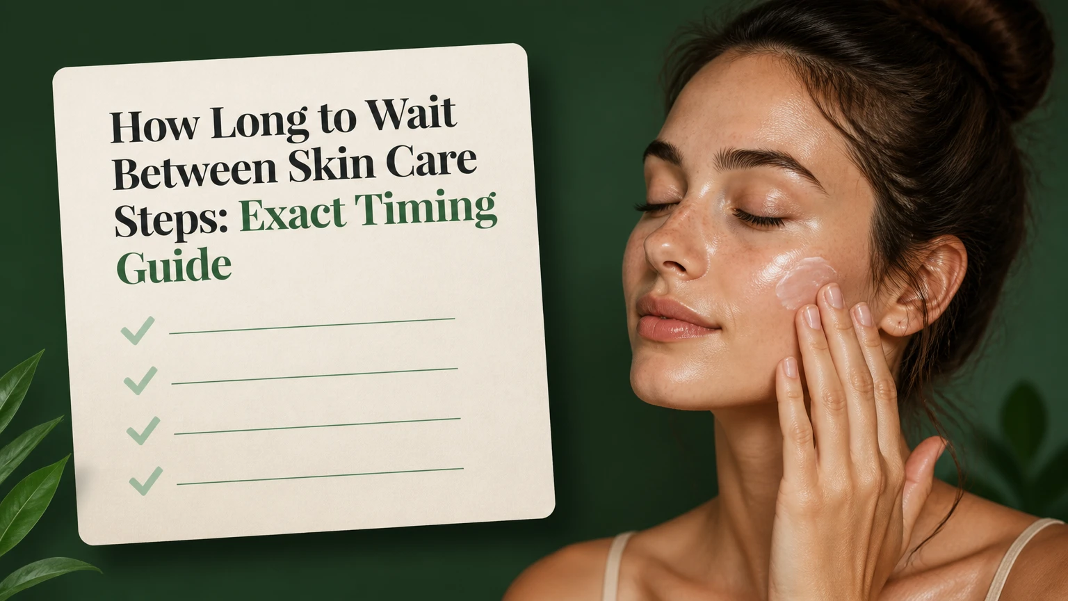 how long to wait between skin care steps