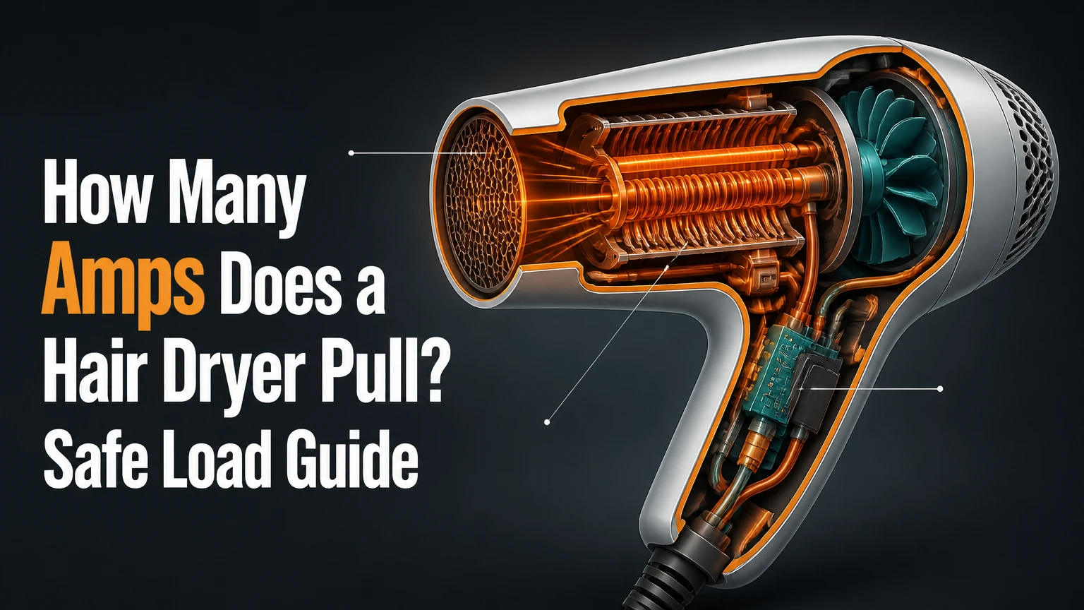 how many amps does a hair dryer pull