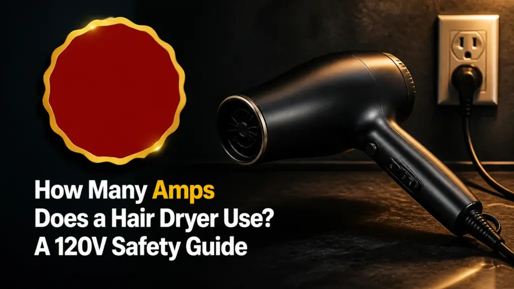 how many amps does a hair dryer use
