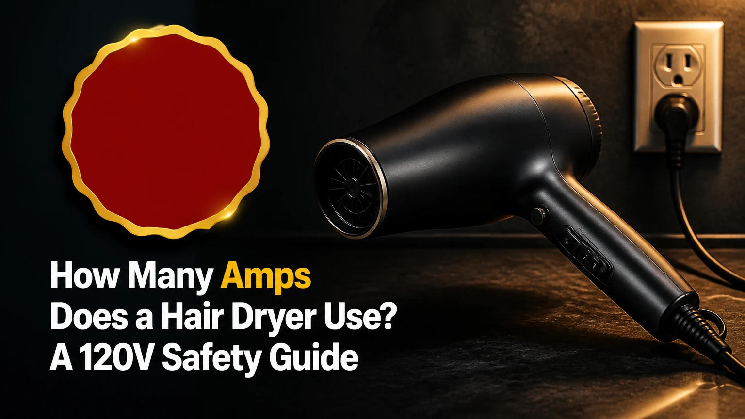 how many amps does a hair dryer use