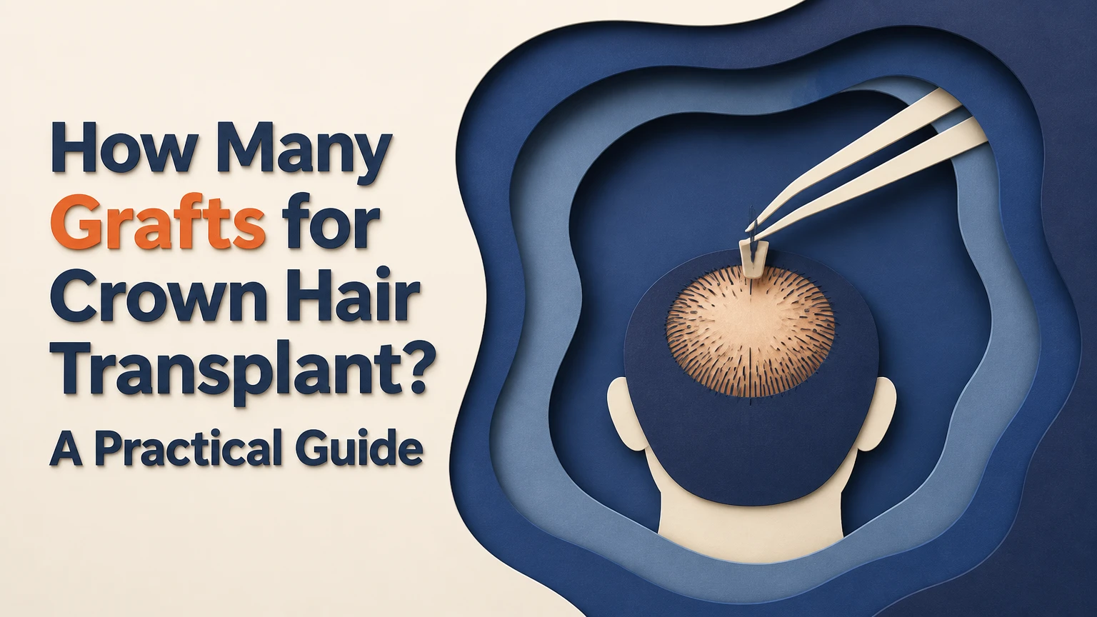 how many grafts for crown hair transplant