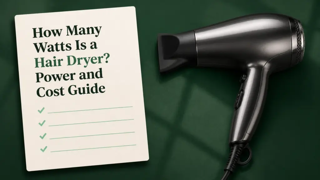 how many watts is a hair dryer
