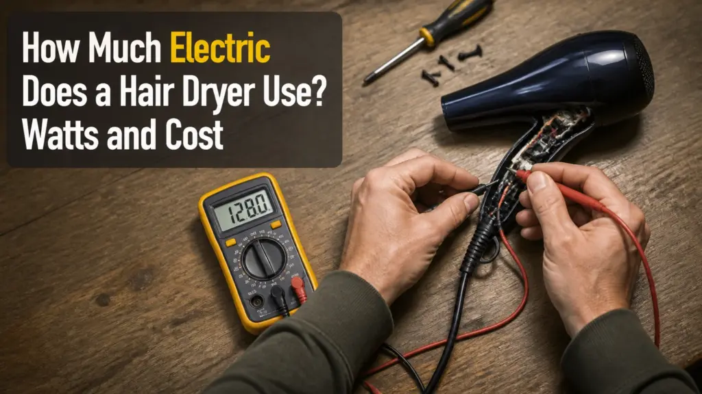 how much electric does a hair dryer use