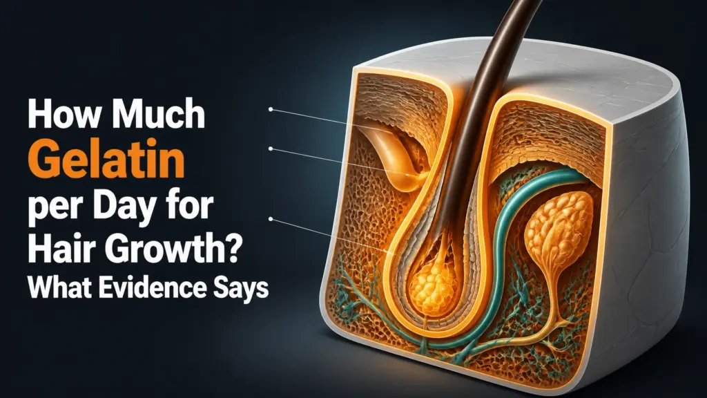 how much gelatin per day for hair growth