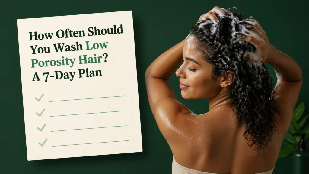 how often should you wash low porosity hair
