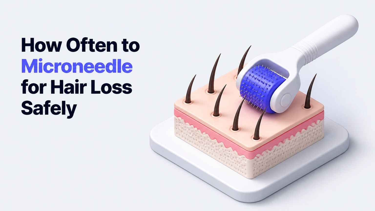 how often to microneedle for hair loss