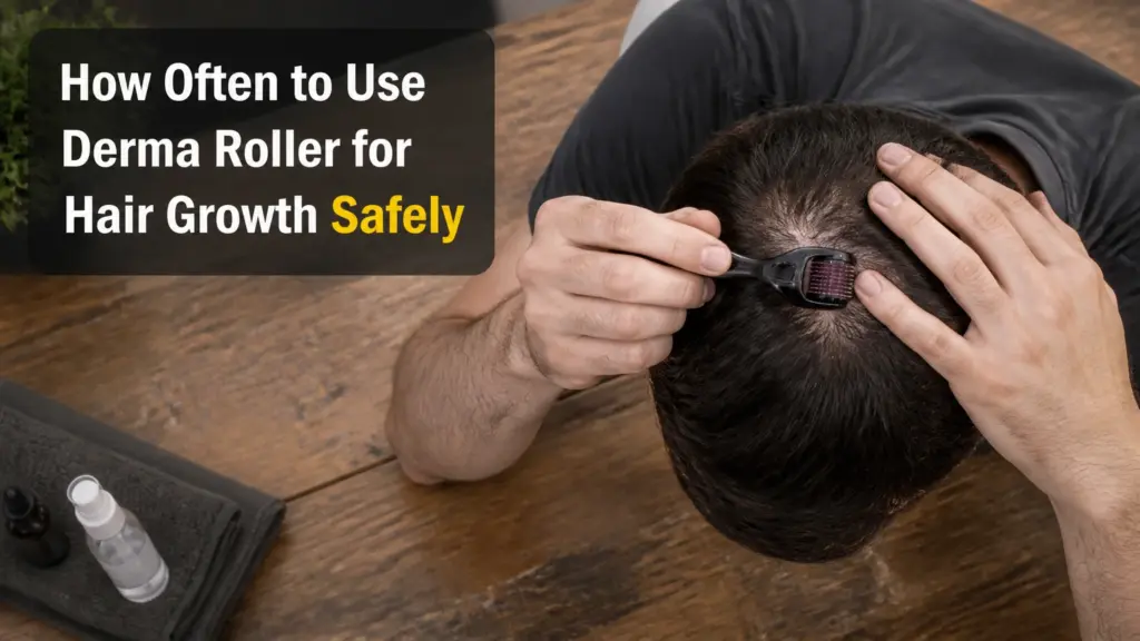 how often to use derma roller for hair growth