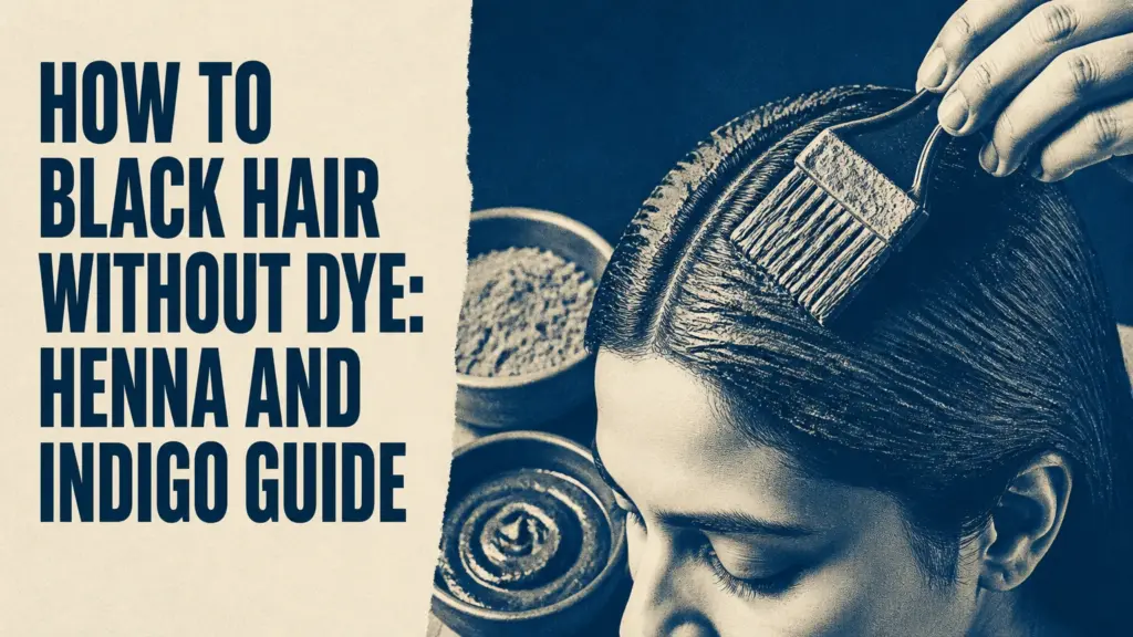 how to black hair without dye