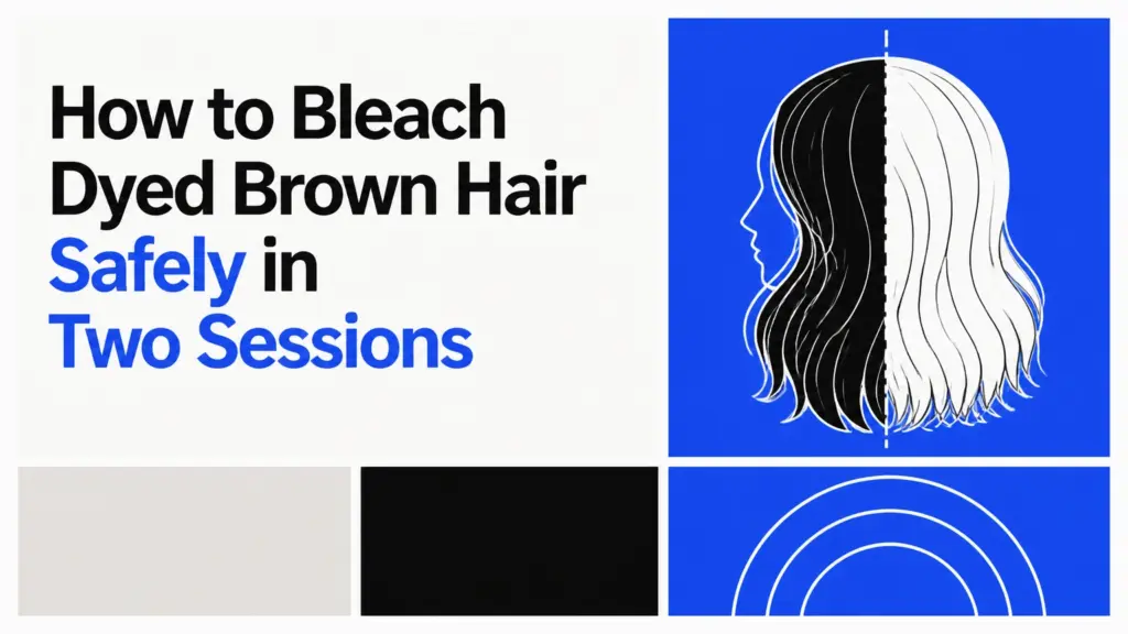 how to bleach dyed brown hair