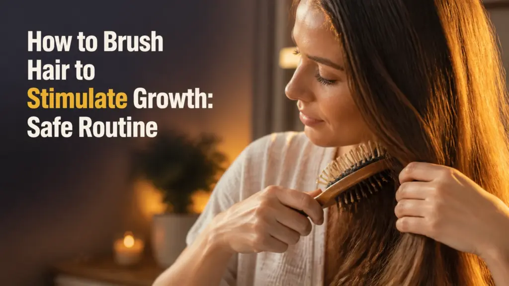 how to brush hair to stimulate growth