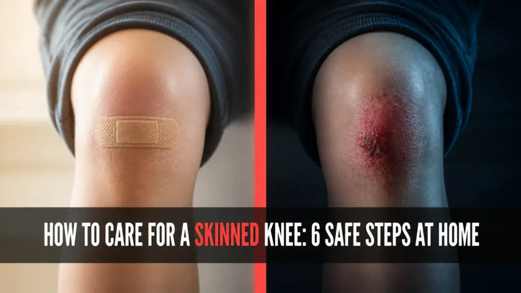 how to care for a skinned knee