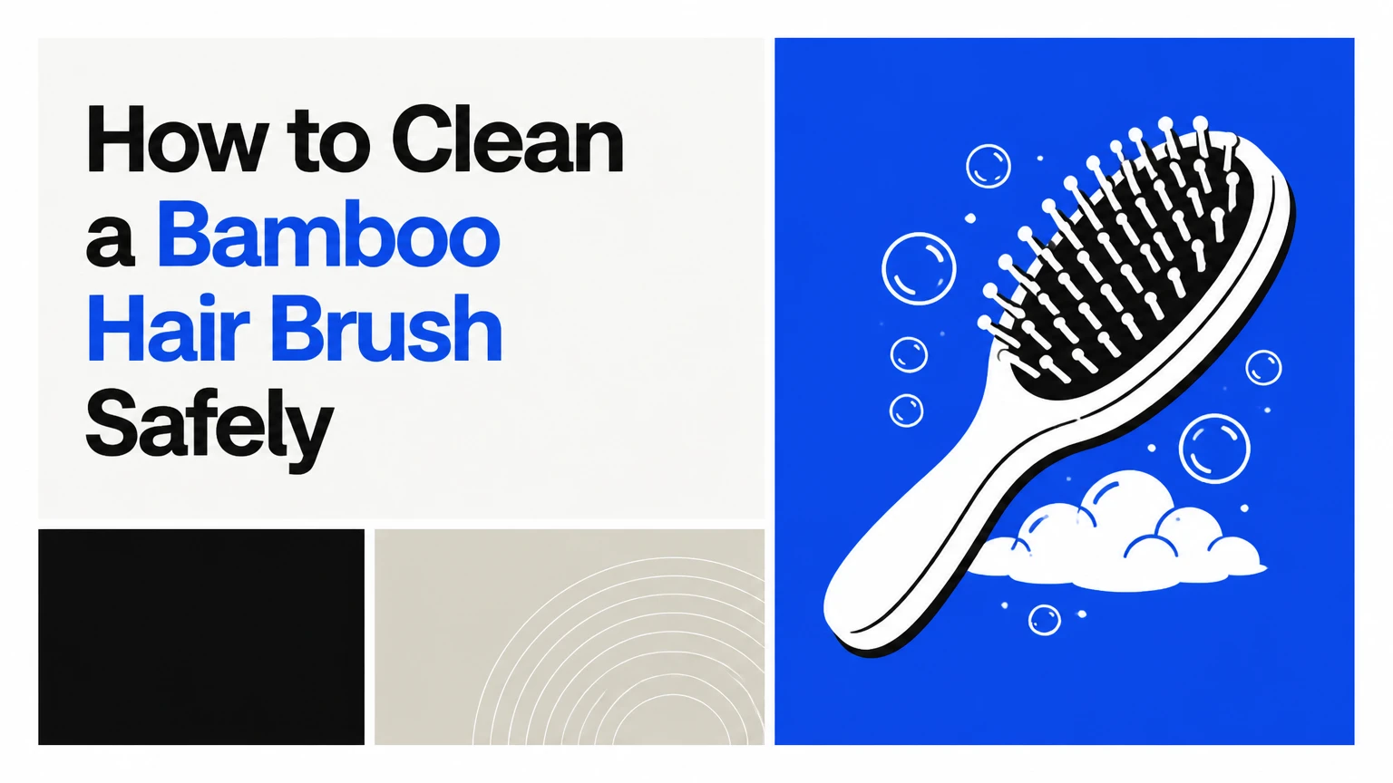 how to clean a bamboo hair brush
