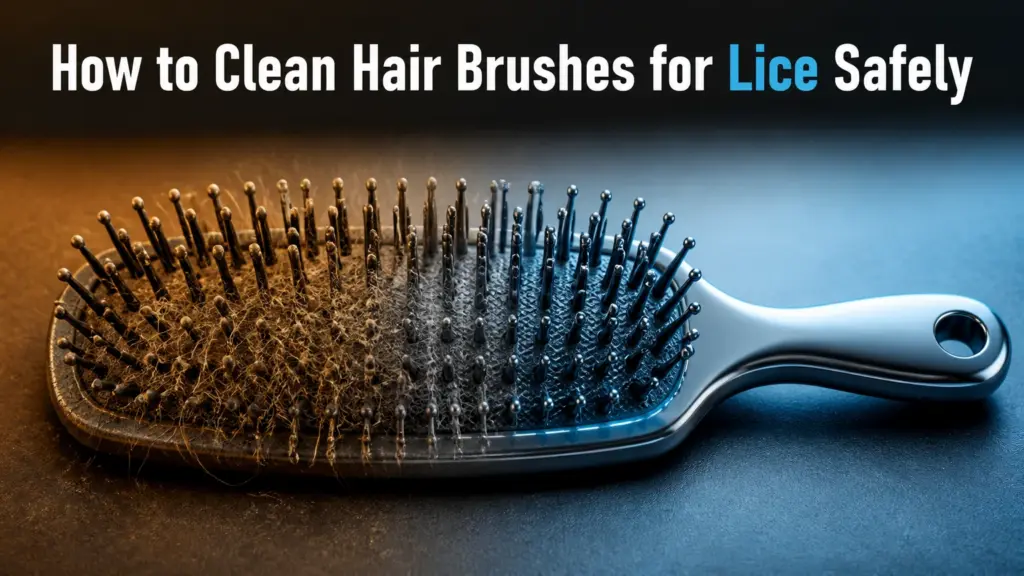 how to clean hair brushes for lice