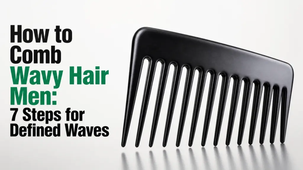 how to comb wavy hair men