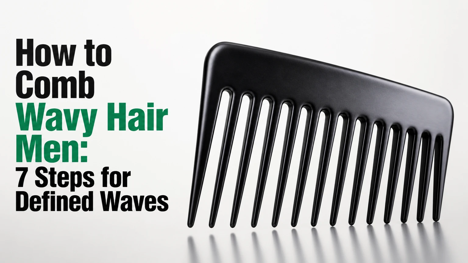 how to comb wavy hair men