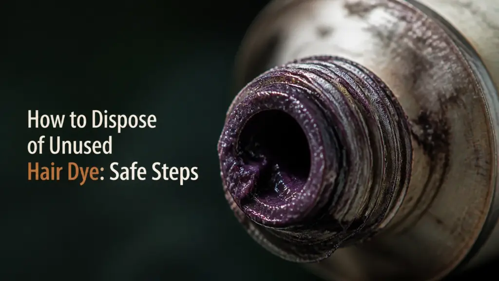 how to dispose of unused hair dye