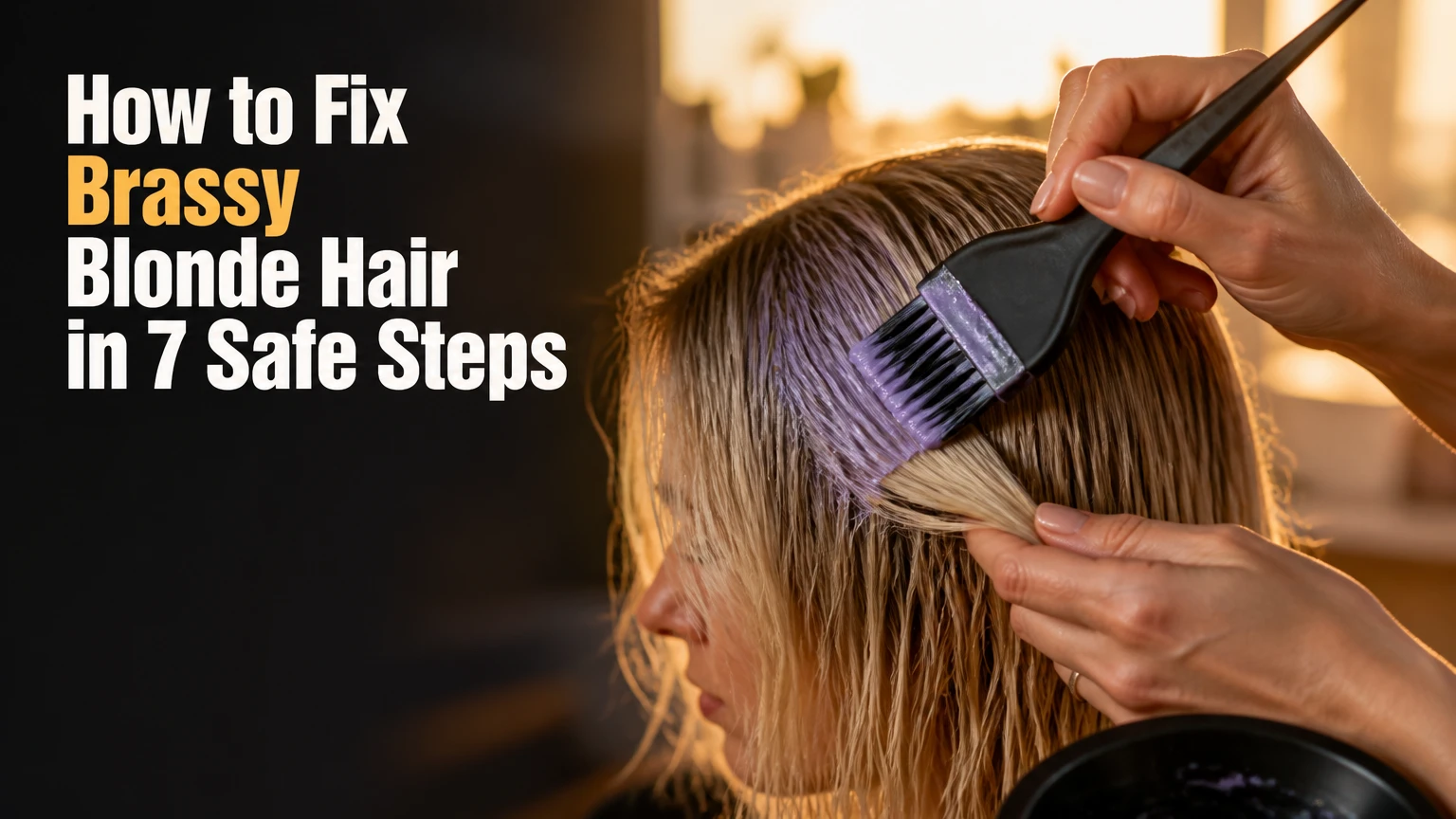 how to fix brassy blonde hair