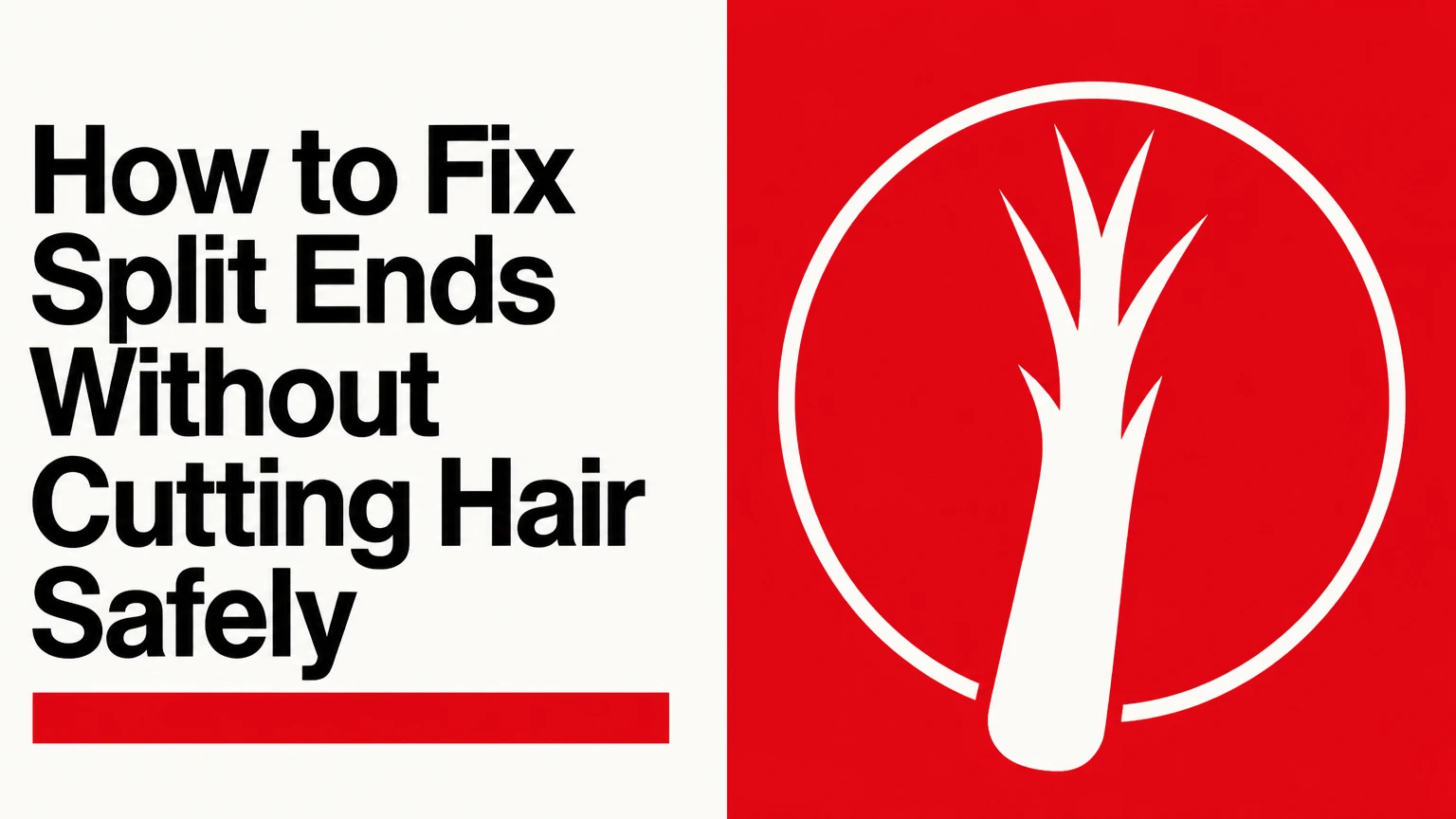 how to fix split ends without cutting hair