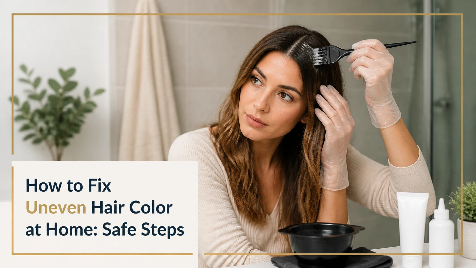 how to fix uneven hair color at home