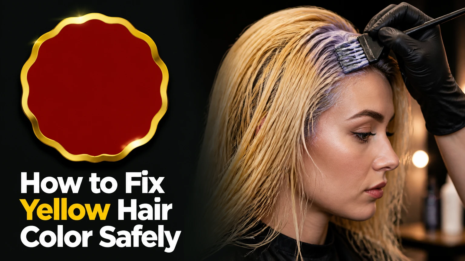 how to fix yellow hair color