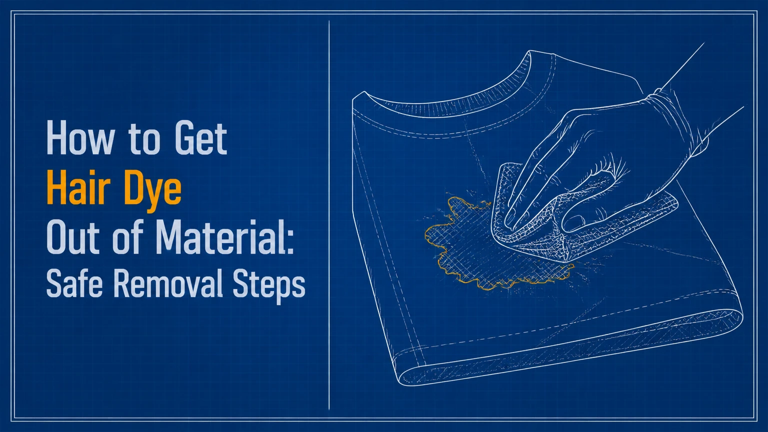 how to get hair dye out of material