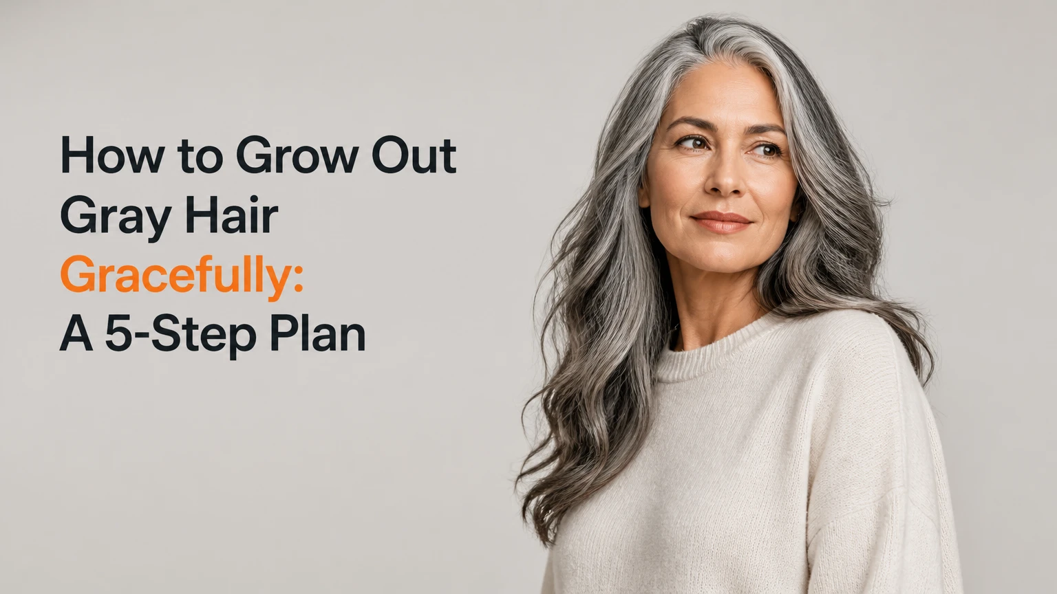 how to grow out gray hair gracefully