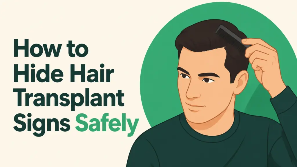 how to hide hair transplant