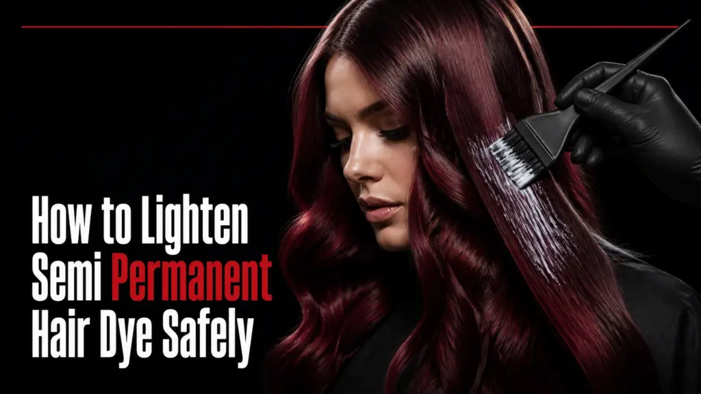 how to lighten semi permanent hair dye