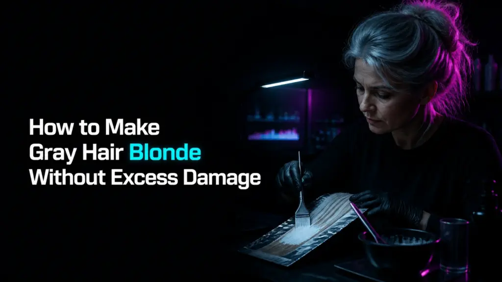 how to make gray hair blonde