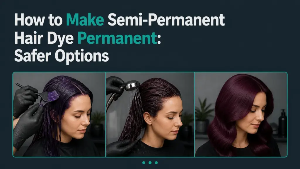 how to make semi permanent hair dye permanent