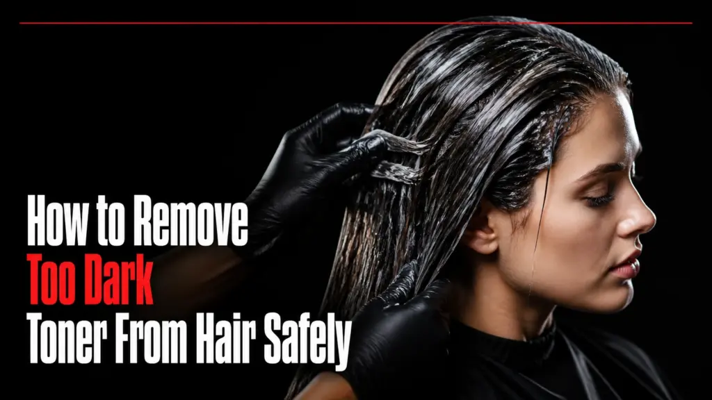 how to remove too dark toner from hair