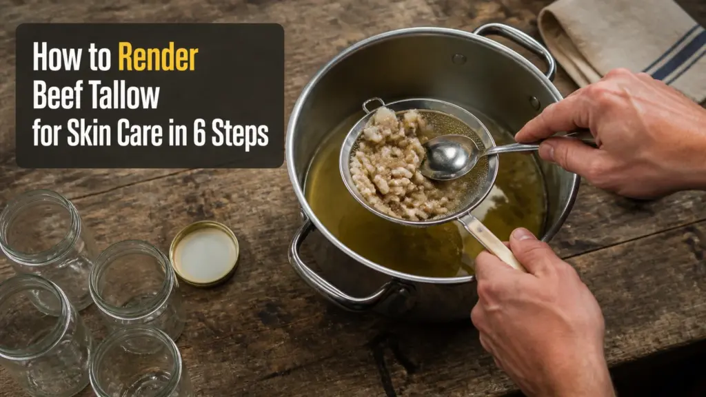 how to render beef tallow for skin care