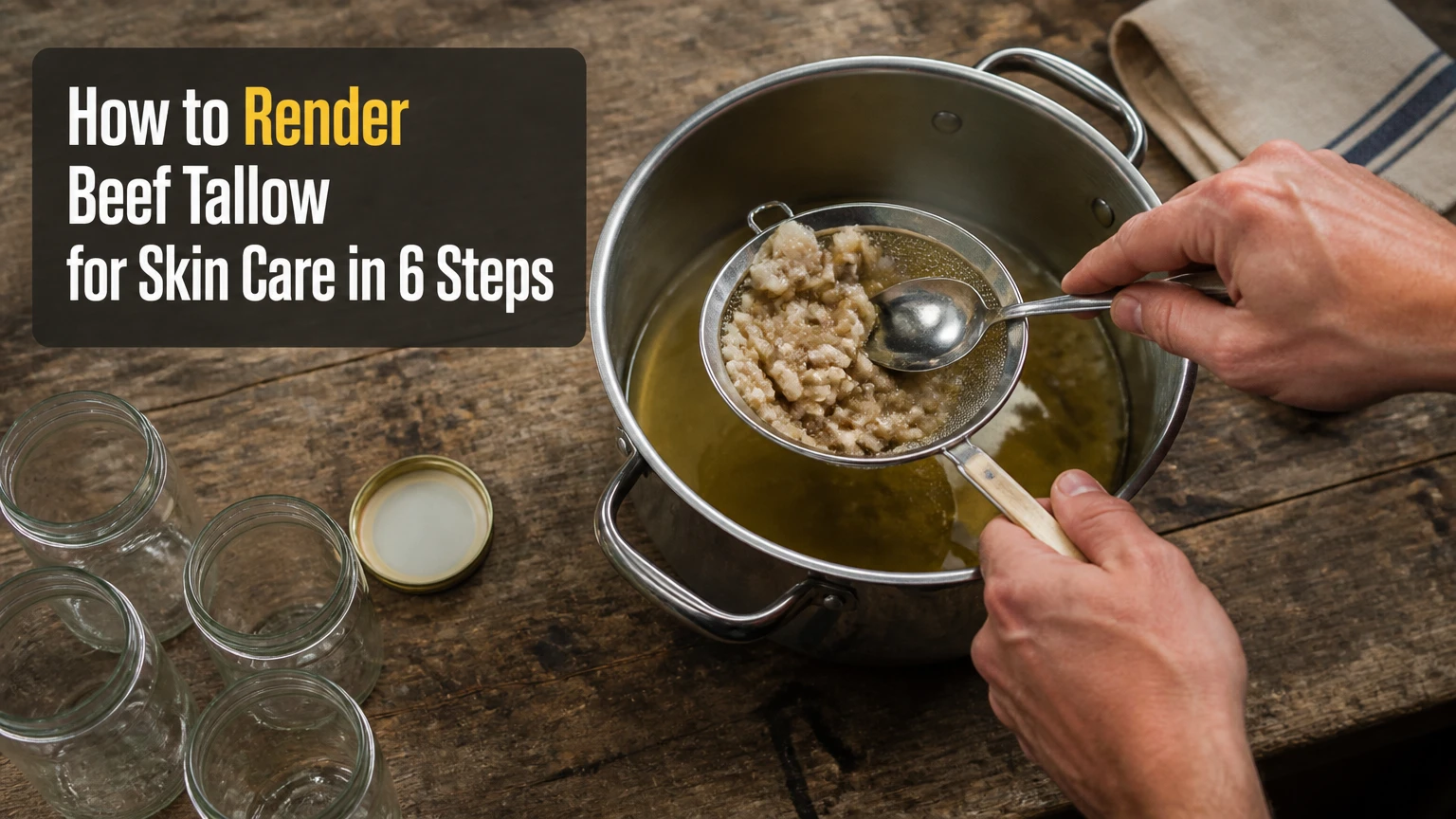 how to render beef tallow for skin care
