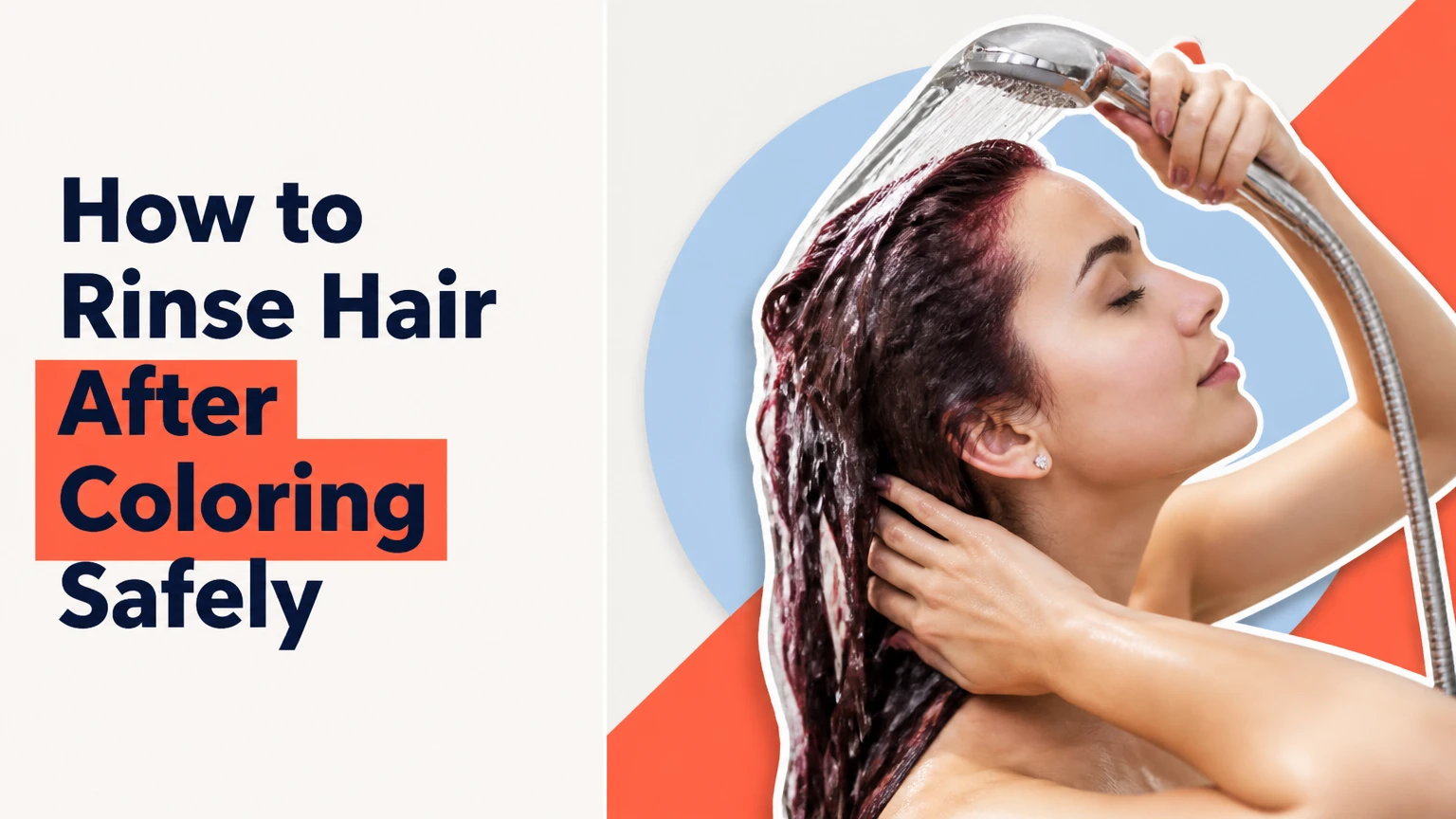 how to rinse hair after coloring