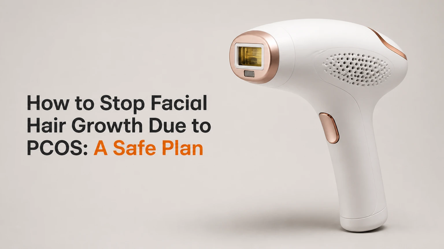 how to stop facial hair growth due to pcos