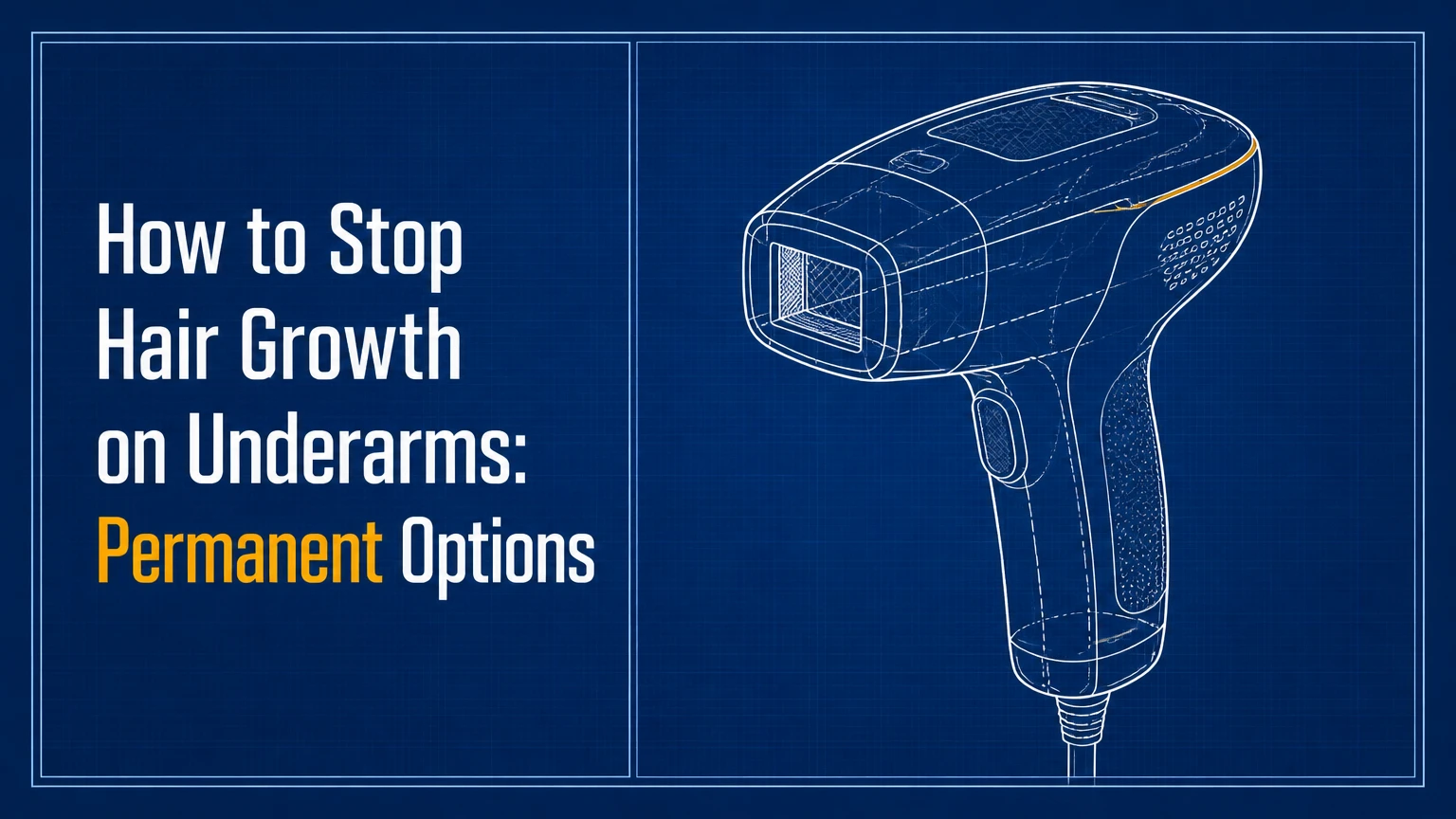how to stop hair growth on underarms