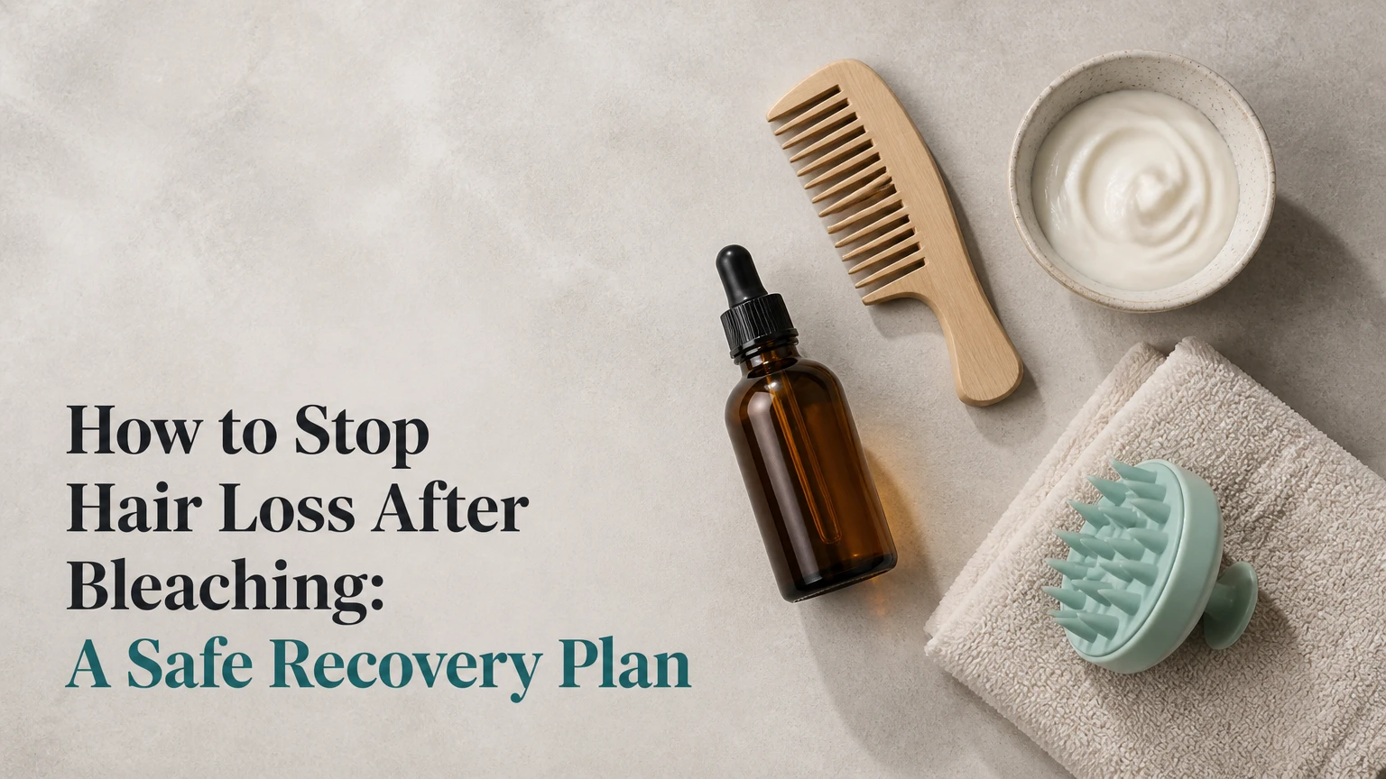 how to stop hair loss after bleaching