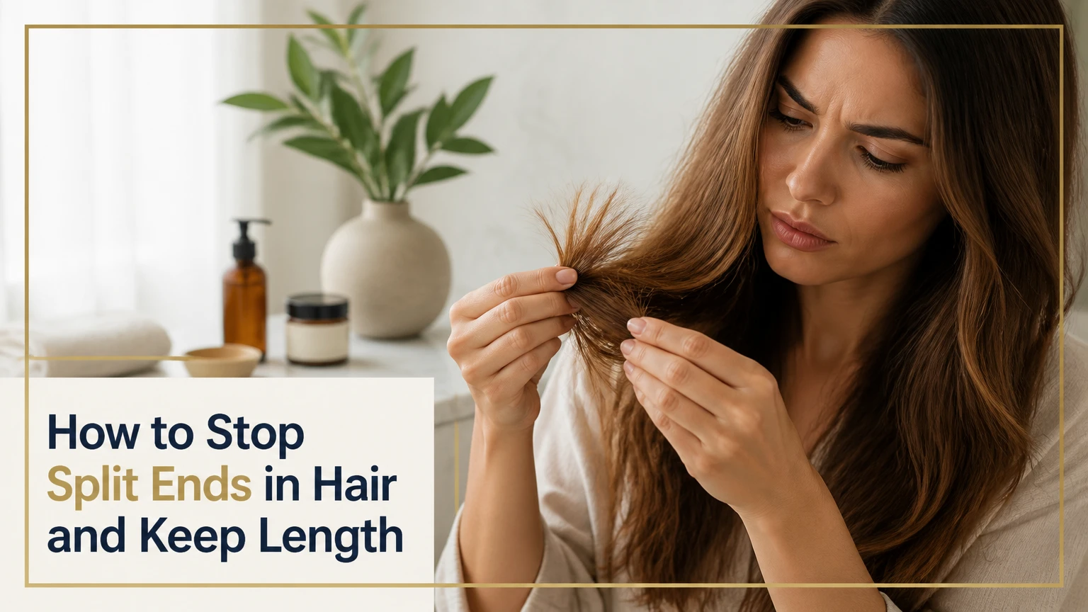 how to stop split ends hair
