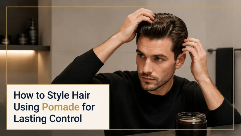 how to style hair using pomade