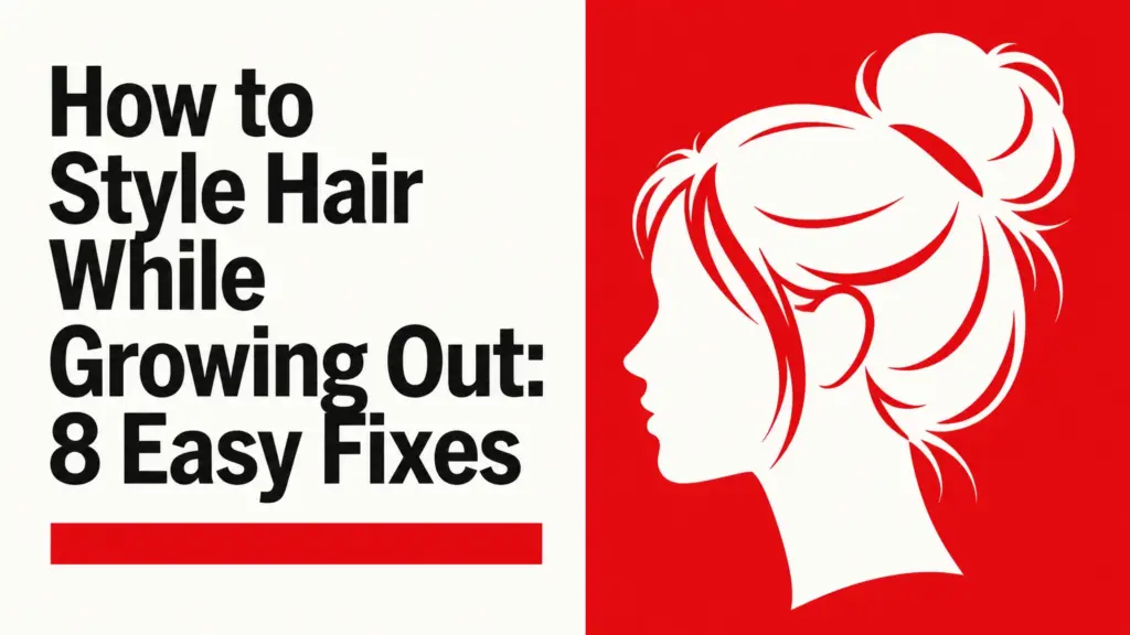 how to style hair while growing out
