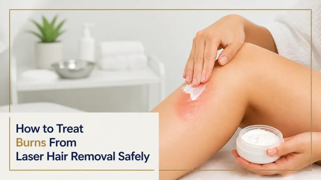 how to treat burns from laser hair removal