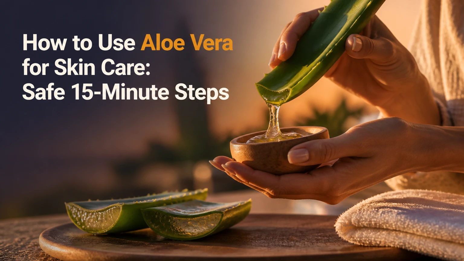 how to use aloe vera for skin care