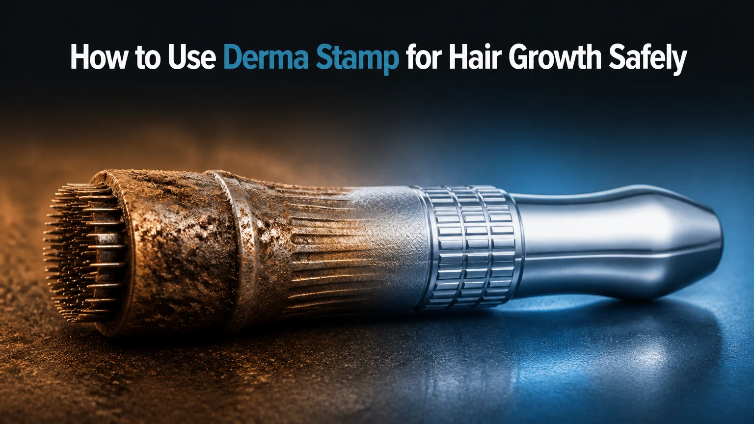 how to use derma stamp for hair growth