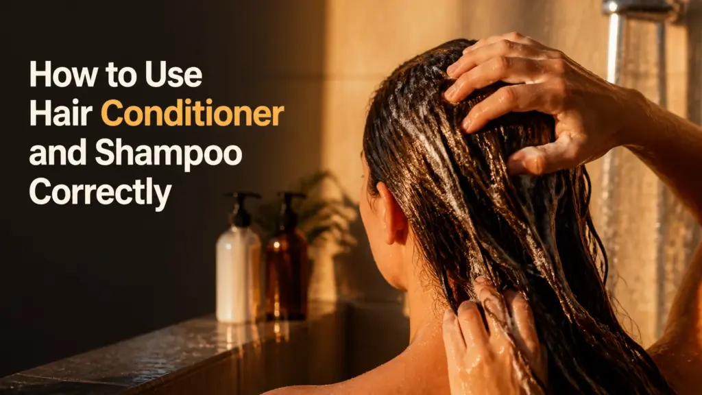 how to use hair conditioner and shampoo