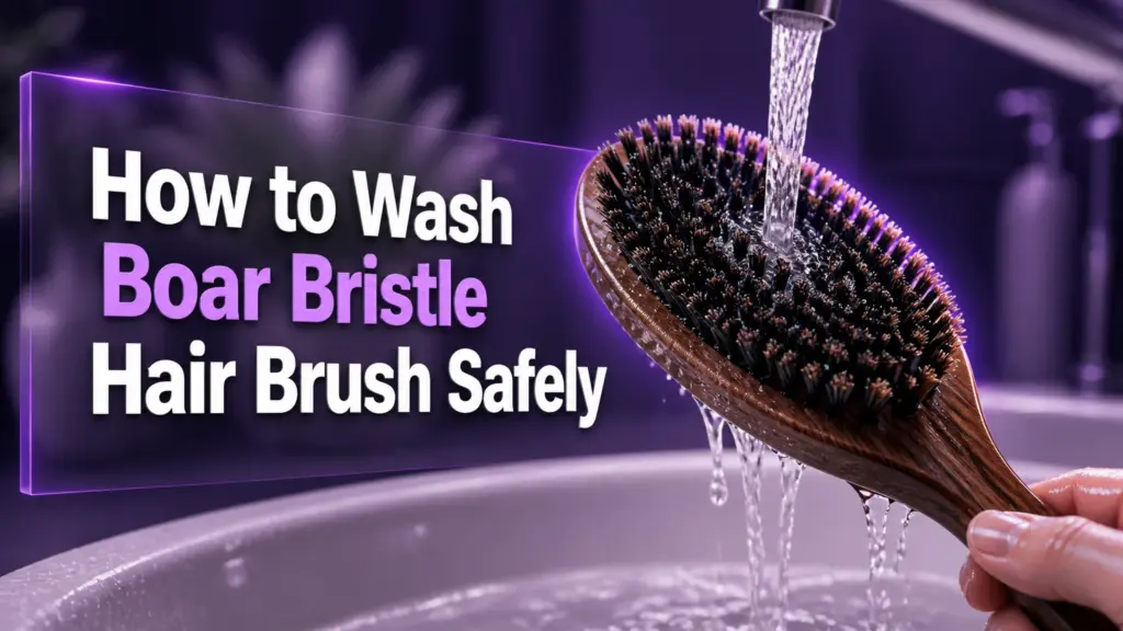 how to wash boar bristle hair brush