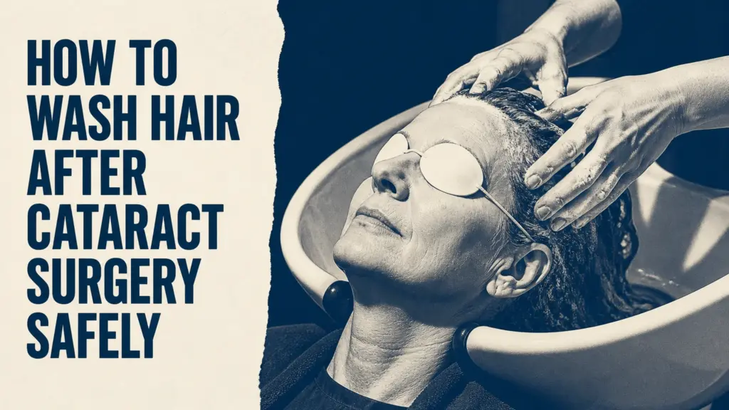 how to wash hair after cataract surgery