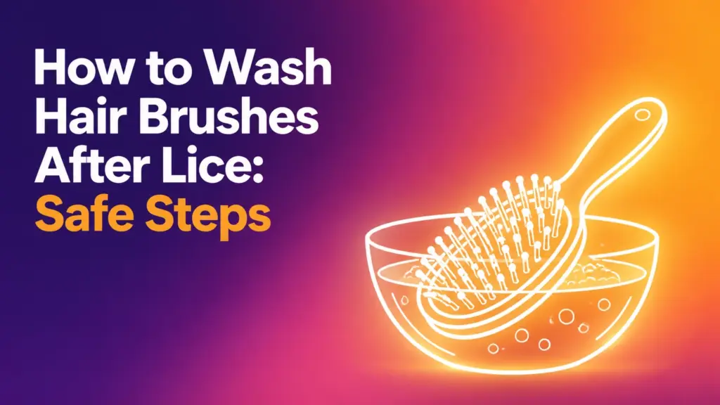 how to wash hair brushes after lice