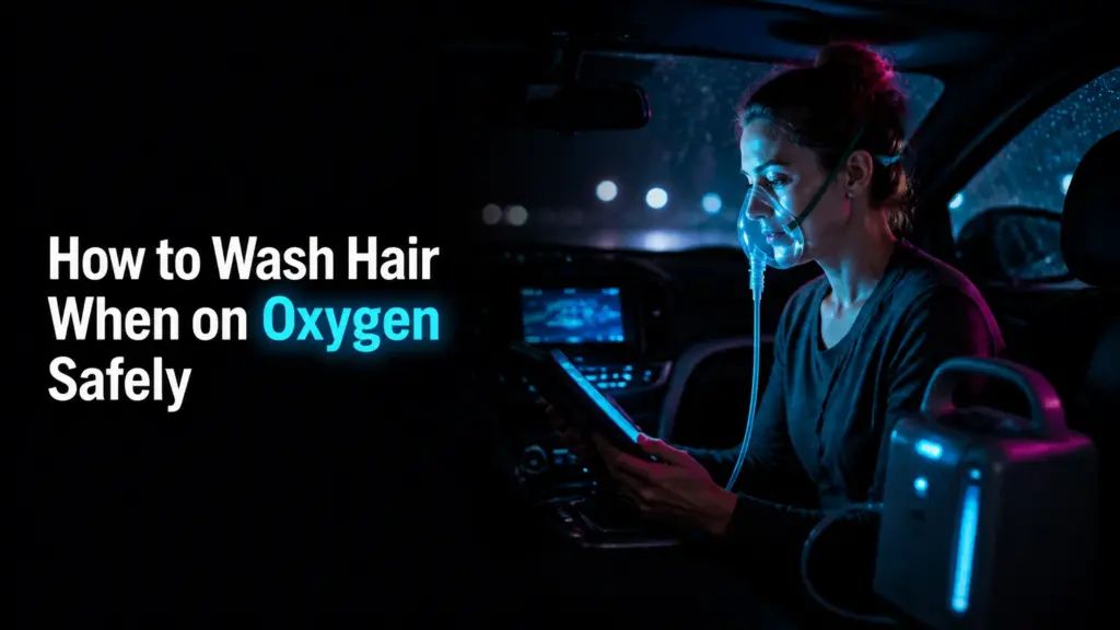 how to wash hair when on oxygen