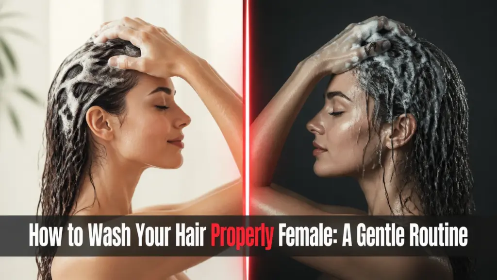 how to wash your hair properly female